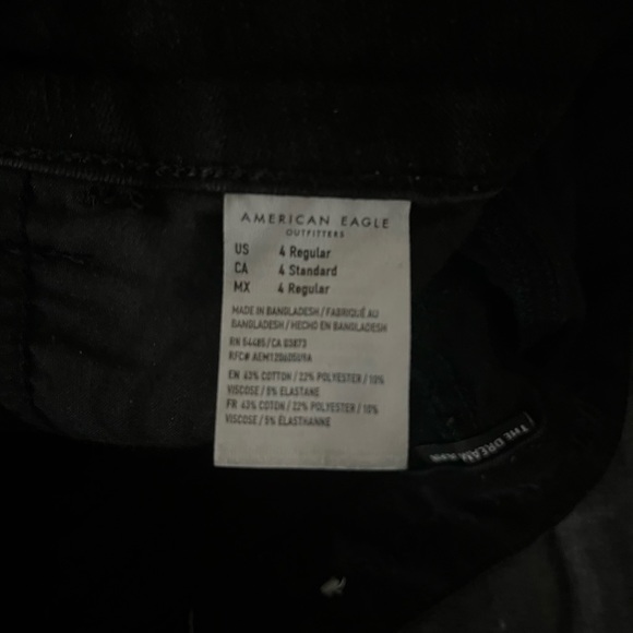 American Eagle black curvy hi rise jegging crop - Picture 6 of 7